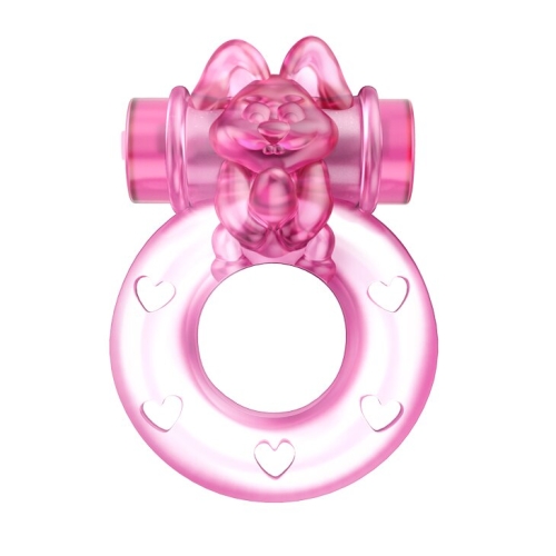Віброкільце для продовження ерекції з стимулятором клітора LYBAILE Vibrator &amp; condom - 2