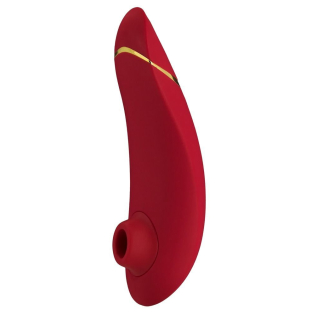 Вакуумный бесконтактный вибратор для клитора с автопилотом красный Womanizer Premium