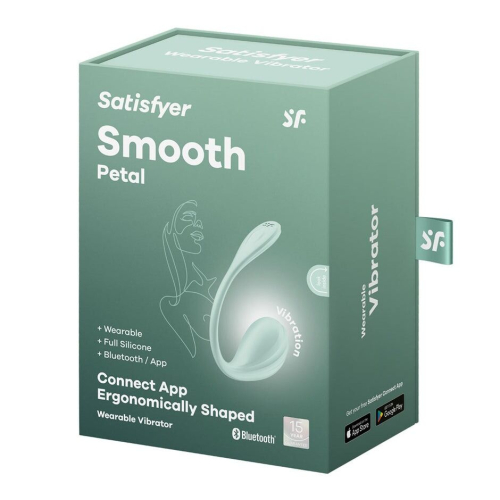 Смарт віброяйце вагінальне зеленого кольору Satisfyer Smooth Petal Connect App - 9