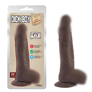 Фалоімітатор реалістичний на присосці коричневого кольору Chisa Dick Boy