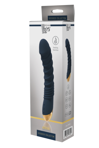 Вібромасажер водонепроникний з функцією нагріву синій goddess Dream toys COLLECTION AEOLUS - 2