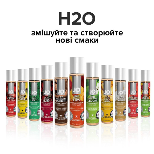 Смазка съедобная для орального секса вкус персика System JO H2O 120 мл - 5