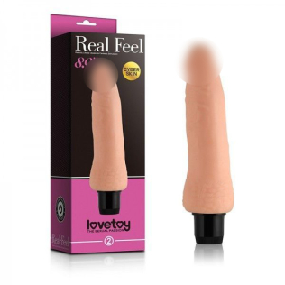 Вибратор реалистичный из киберкожи телесный Lovetoy 