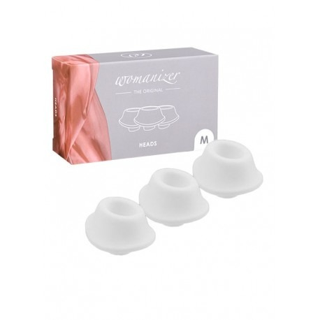 Змінні насадки для Womanizer Classic та Premium білого кольору розмір М 3 штуки - 5