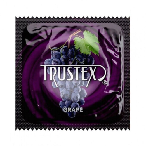 Презерватив з преміального латексу з ароматом та смаком винограду Trustex Grape 1 штука - 1