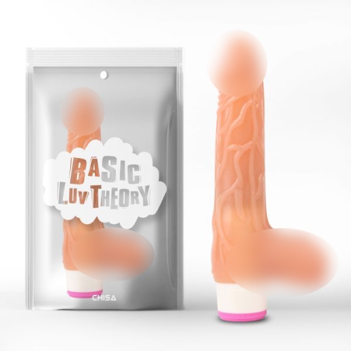 Вібратор реалістичний гелевий тілесного кольору Chisa Luv Pleaser - 1