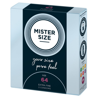 Презервативы Mister Size 64 mm (мм) 3 штуки Мистер Сайз