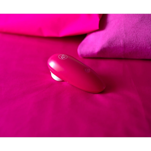 Вакуумний кліторальний стимулятор червоного кольору WOMANIZER Mini Wine - 7