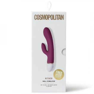 Універсальний вібратор зі стимуляцією клітора фіолетовий Cosmopolitan hither Rabbit 