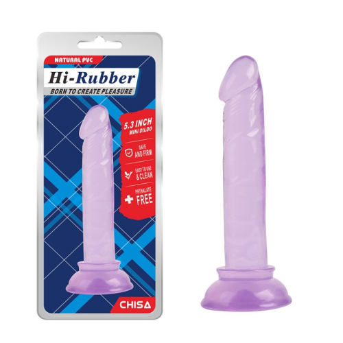Анальний вібратор на присоску реалістичний фіолетового кольору Chisa Mini Dildo - 1