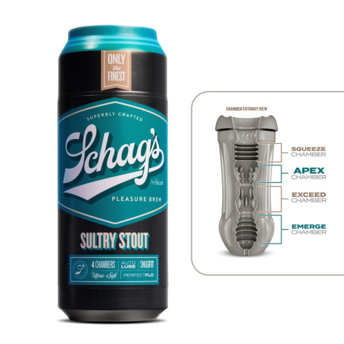 Самозмащувальний мастурбатор для пеніса Schag's by Blush Sultry Stout Frosted - 2