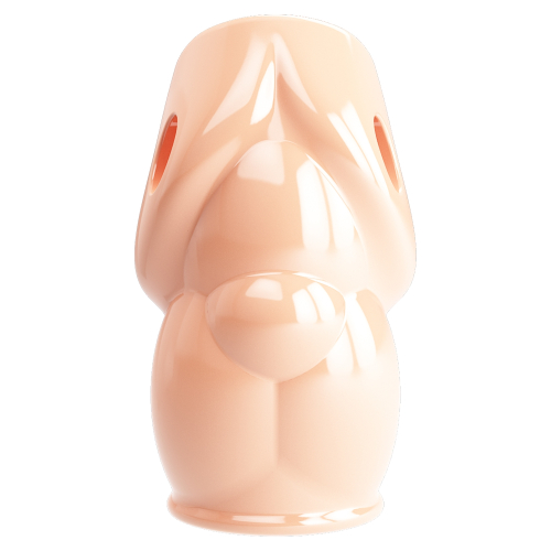 Насадка на член гелева тілесного кольору Lybaile Pretty Love Oscar Skin - 5