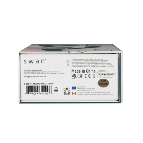 Вакуумний вібратор для стимуляції клітора та точки G зелений Swan The Monarch Swan Teal - 10