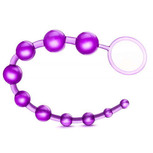 Анальний ланцюжок фіолетового кольору Blush BASIC BEADS - 3