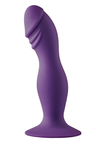 Фалоімітатор для точки G на присосці фіолетовий Dream Toys Flirts Pleasure Dildo - 1