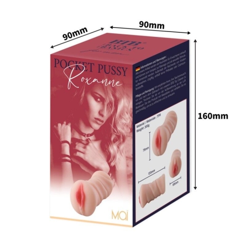 Мастурбатор вагіна тілесного кольору Mai BTB Pocket Vagina Roxanne - 4