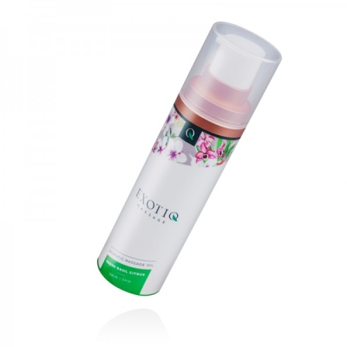 Массажное масло с ароматом Базилика и Цитрусов Exotiq Massage Oil Basil Citrus 100 мл - 2