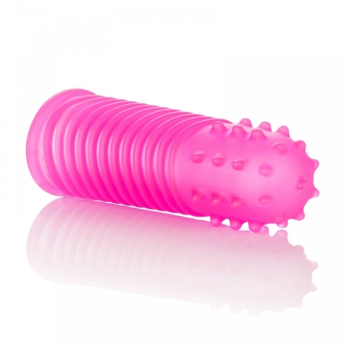 Вібратор на палець Без вібрації рожевого кольору California Exotic Novelties Intimate Play Finger Tingler Pink 2 штуки - 4