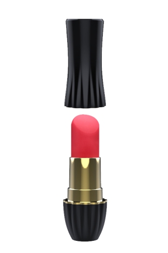 Водонепроницаемый вибромассажер для клитора помадка VIBES OF LOVE LIPSTICK - 1