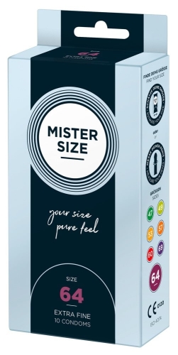 Презервативи Mister Size 64 mm (мм) 10 штук Містер Сайз - 3