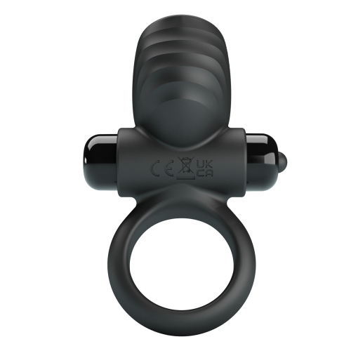 Ерекційне віброкільце на член чорне LYBAILE Pretty Love ADRIEN Vibrant penis ring - 3