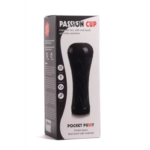 Мастурбатор у колбі Ротик тілесного кольору Men Powerup Passion Cup Mouth - 7