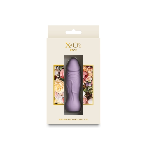 Минивибратор реалистичный лавандовый NS Novelties X&amp;amp;O's - Peck - 3