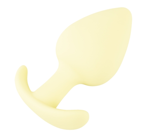 Міні анальний затор жовтого кольору Soft Silicone Mini Butt Plug - 6