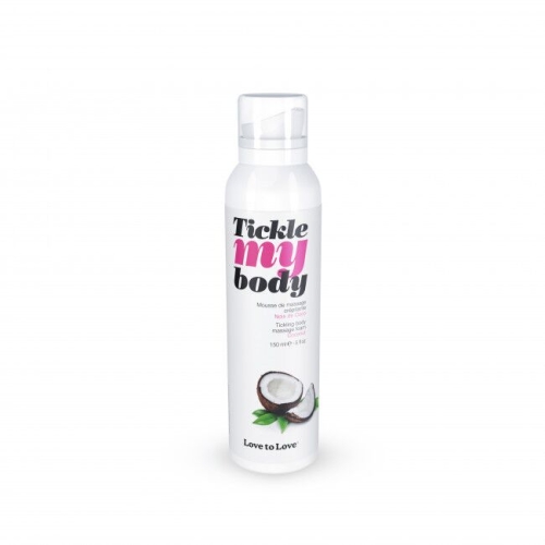 Массажная пена Love To Love TICKLE MY BODY COCONUT 150 мл увлажняющая - 2
