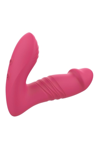 Анальный вибратор пульсатор реалистичный с пультом управления розовый DREAM TOYS Essentials - 4