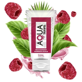 Оральный лубрикант на водной основе во вкусом дикой малины Aqua Travel Flavour 50мл