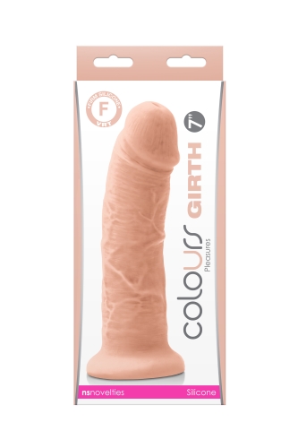 Фалоімітатор реалістичний на присосці тілесного кольору NS Novelties Colours girth - 2