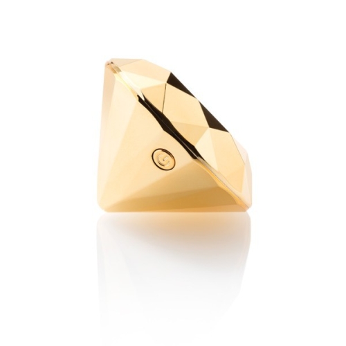 Вибратор-бриллиант для клитора Bijoux Indiscrets золотой - 3