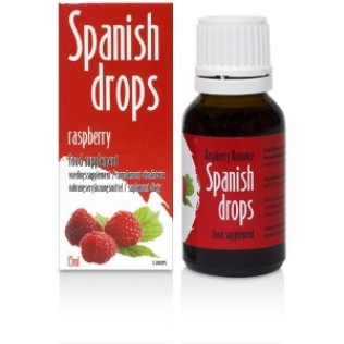 Возбуждающие капли со сладким вкусом малины Cobeco Pharma Spanish Drops Raspberry Romance 15мл