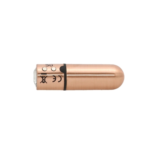Віброкуль золотистого кольору з сумкою на ланцюжку для ключів PowerBullet First Class Bullet - 3