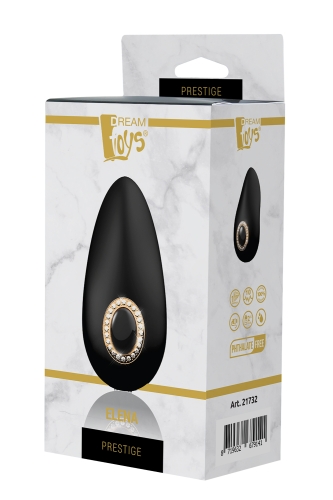 Вібростимулятор для клітора чорний Dream Toys PRESTIGE ELENA LUXXE - 4