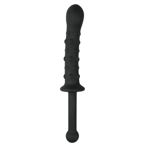 Фалоімітатор не реалістичний із ручкою чорного кольору EasyToys The Handler - 1