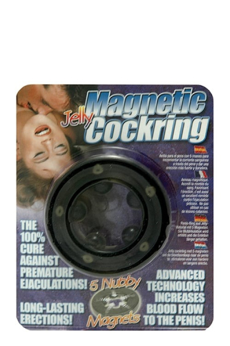Эрекционное кольцо на член со встроенными магнитами серое Seven Creations Magnetic Cockring - 2