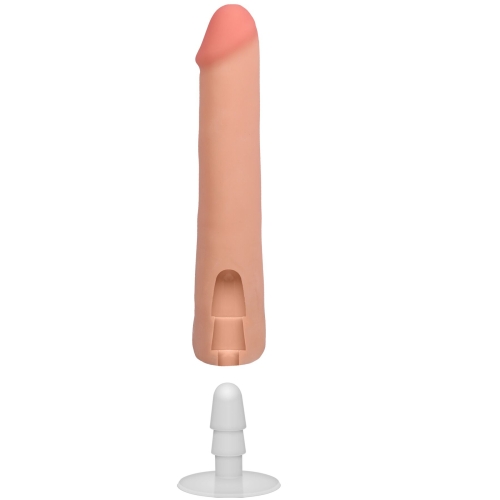 Фалоімітатор реалістичний на присосці тілесний Doc Johnson The Realistic Cock ULTRASKYN - 9 Inch Vanilla - 6