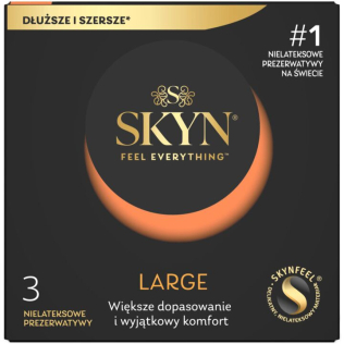 Презервативи збільшені безлатексні з поліізопрену SKYN Large 3 штуки