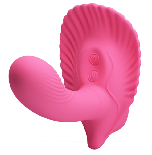 Вібробабочка з стимулятором клітора і точки джі з пультом ДУ PRETTY LOVE Powerful Shell Stimulator - 2