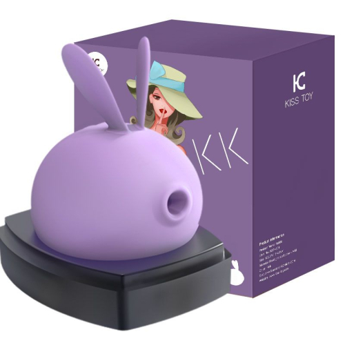 Вакуумный стимулятор для клитора фиолетовый KissToy Miss KK - 4