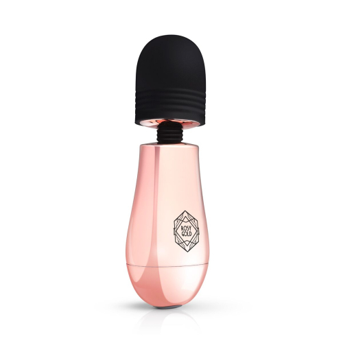 Міні вібромасажер Ванд для кльтора колір рожеве золото Nouveau Mini Massager - 4