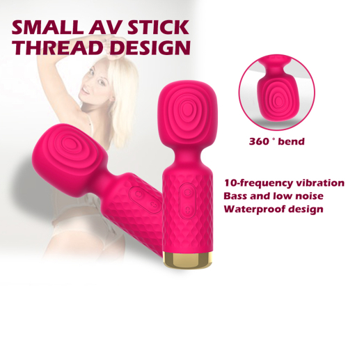 Вибромассажёр Ванд в форме микрофона для клитора цвет розовый Sexy desires Small AV stick - 2