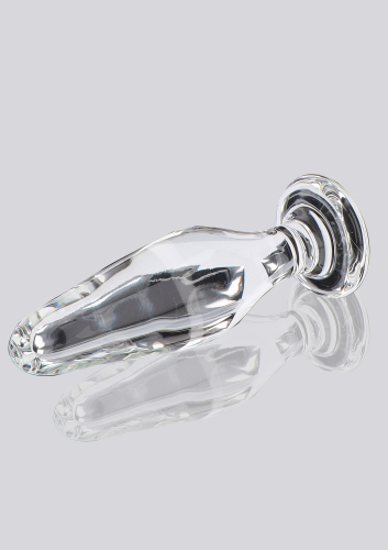 Пробка анальна зі скла прозора ToyJoy Glass Worxx Star Sparkler - 4