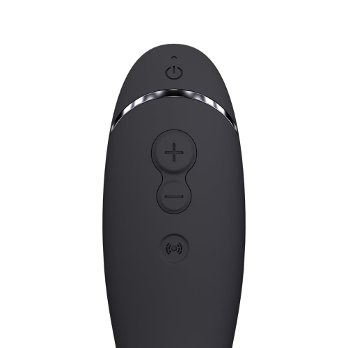 Вибратор для точки G с вакуумной стимуляцией зеленого цвета Womanizer OG Dark Grey - 6