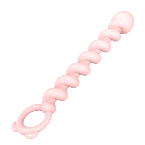 Анальні намиста спіральної форми тілесні Meleon Spirit Snake Anal Beads - 6