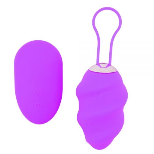 Віброяйце Chisa Gyrating wave love egg фіолетове - 1