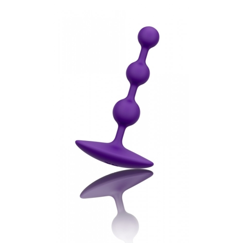 Анальні силіконові кульки прозорого кольору Romp Amp - 5