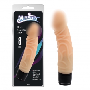 Вибратор реалистичный с венами силиконовый телесного цвета Chisa Thick realistic dilio